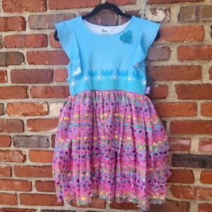 Trolls Girls  Dress Xl 14-16 Size New With Tags World Tour